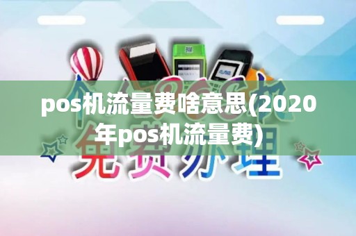 pos机流量费啥意思(2020年pos机流量费)