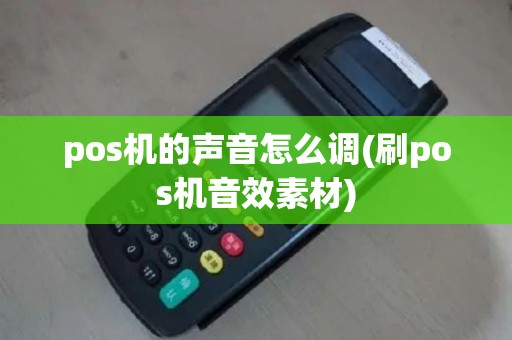 pos机的声音怎么调(刷pos机音效素材)