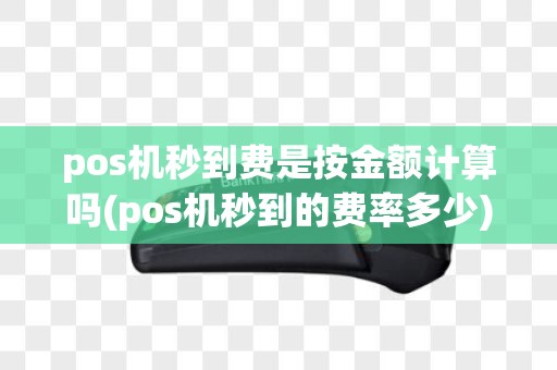pos机秒到费是按金额计算吗(pos机秒到的费率多少)