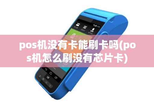 pos机没有卡能刷卡吗(pos机怎么刷没有芯片卡)