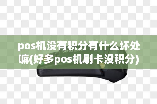 pos机没有积分有什么坏处嘛(好多pos机刷卡没积分)
