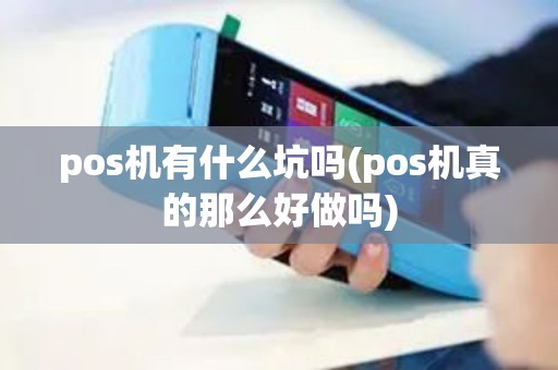 pos机有什么坑吗(pos机真的那么好做吗)