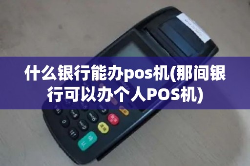 什么银行能办pos机(那间银行可以办个人POS机)