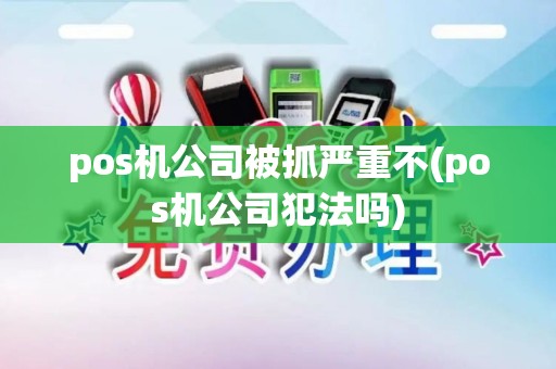 pos机公司被抓严重不(pos机公司犯法吗)