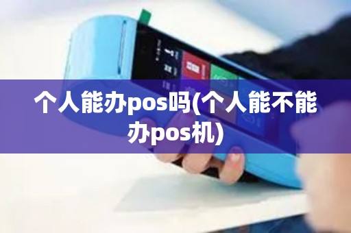 个人能办pos吗(个人能不能办pos机)