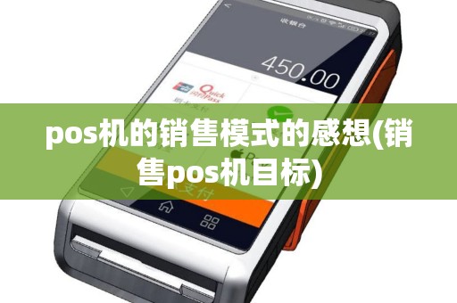 pos机的销售模式的感想(销售pos机目标)