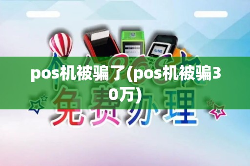pos机被骗了(pos机被骗30万)
