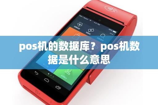 pos机的数据库？pos机数据是什么意思