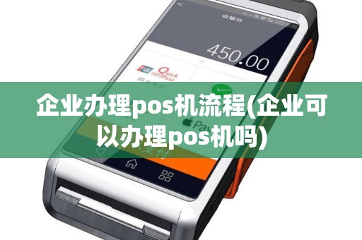 企业办理pos机流程(企业可以办理pos机吗)