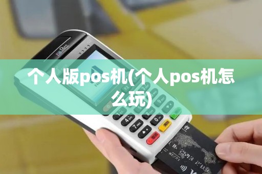 个人版pos机(个人pos机怎么玩)