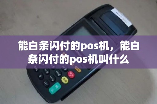 能白条闪付的pos机，能白条闪付的pos机叫什么