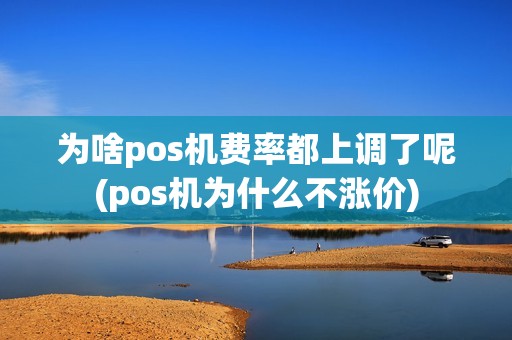 为啥pos机费率都上调了呢(pos机为什么不涨价)