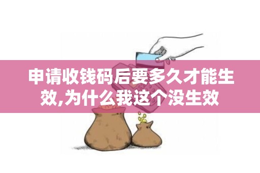 申请收钱码后要多久才能生效,为什么我这个没生效