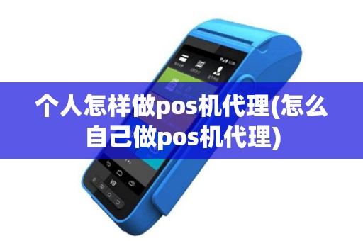 个人怎样做pos机代理(怎么自己做pos机代理)