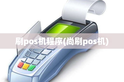 刷pos机程序(尚刷pos机)