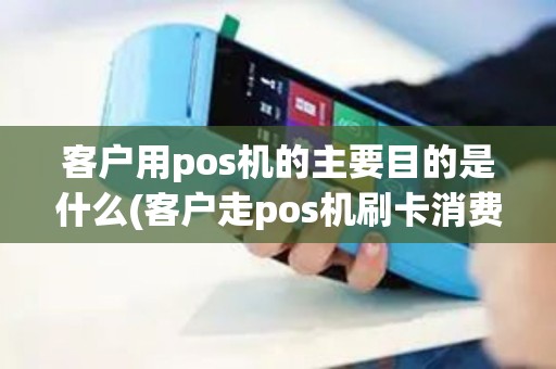 客户用pos机的主要目的是什么(客户走pos机刷卡消费)