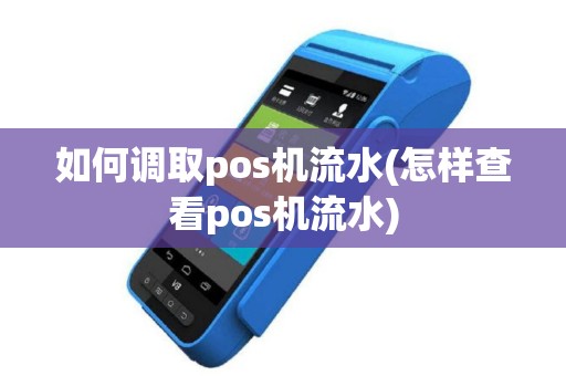 如何调取pos机流水(怎样查看pos机流水)