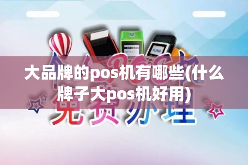 大品牌的pos机有哪些(什么牌子大pos机好用)
