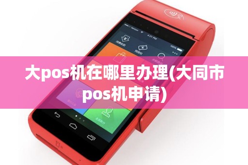 大pos机在哪里办理(大同市pos机申请)