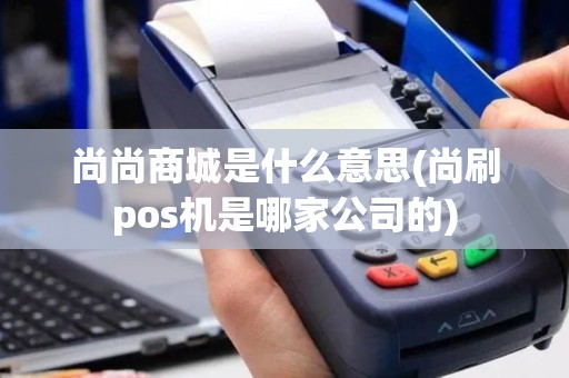 尚尚商城是什么意思(尚刷pos机是哪家公司的)