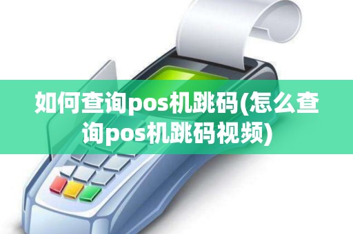 如何查询pos机跳码(怎么查询pos机跳码视频)