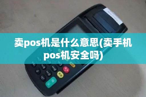 卖pos机是什么意思(卖手机pos机安全吗)