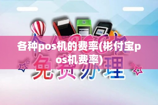 各种pos机的费率(彬付宝pos机费率)