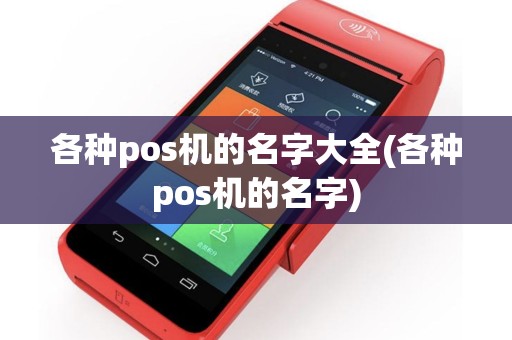各种pos机的名字大全(各种pos机的名字)