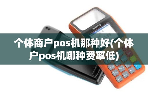 个体商户pos机那种好(个体户pos机哪种费率低)