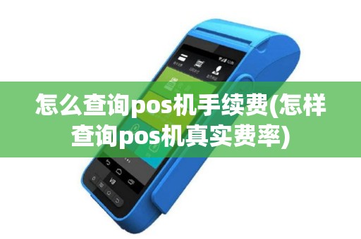 怎么查询pos机手续费(怎样查询pos机真实费率)
