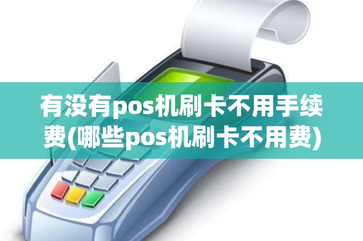有没有pos机刷卡不用手续费(哪些pos机刷卡不用费)