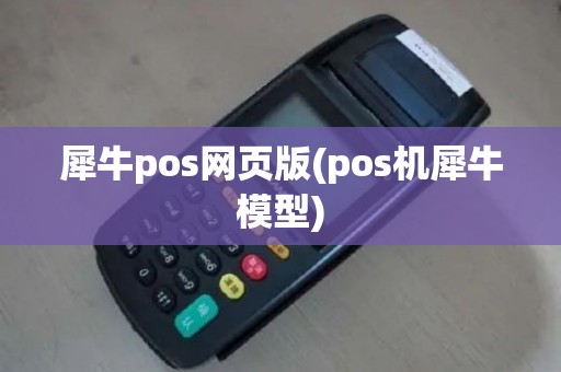 犀牛pos网页版(pos机犀牛模型)