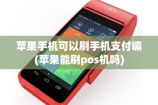 苹果手机可以刷手机支付嘛(苹果能刷pos机吗)