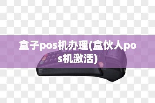 盒子pos机办理(盒伙人pos机激活)