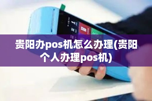 贵阳办pos机怎么办理(贵阳个人办理pos机)