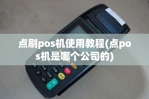 点刷pos机使用教程(点pos机是哪个公司的)