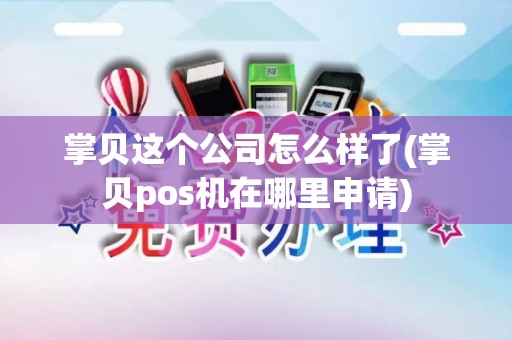 掌贝这个公司怎么样了(掌贝pos机在哪里申请)