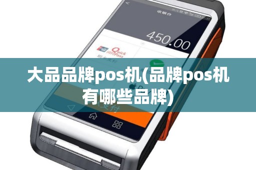 大品品牌pos机(品牌pos机有哪些品牌)
