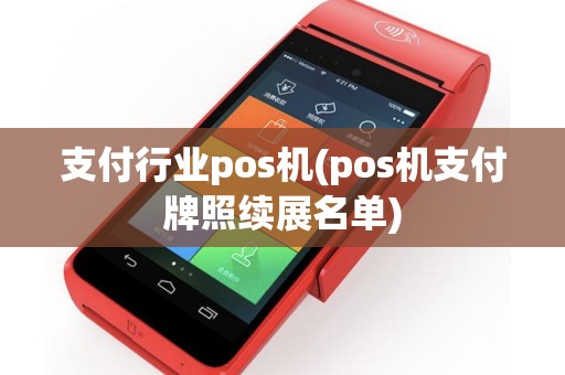 支付行业pos机(pos机支付牌照续展名单)