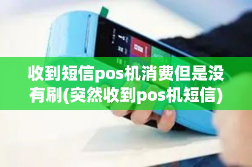 收到短信pos机消费但是没有刷(突然收到pos机短信)