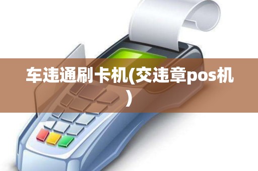 车违通刷卡机(交违章pos机)