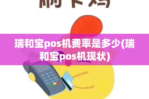 瑞和宝pos机费率是多少(瑞和宝pos机现状)