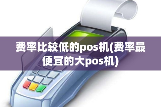 费率比较低的pos机(费率最便宜的大pos机)