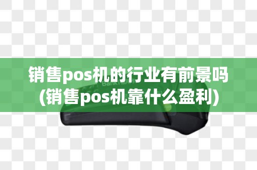 销售pos机的行业有前景吗(销售pos机靠什么盈利)
