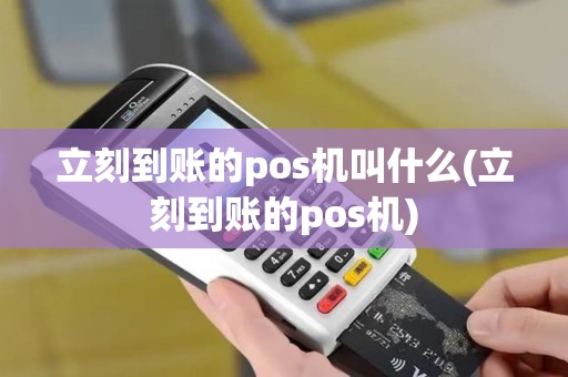 立刻到账的pos机叫什么(立刻到账的pos机)