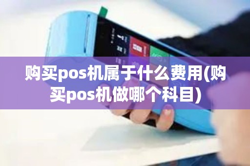 购买pos机属于什么费用(购买pos机做哪个科目)