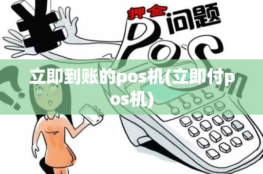 立即到账的pos机(立即付pos机)