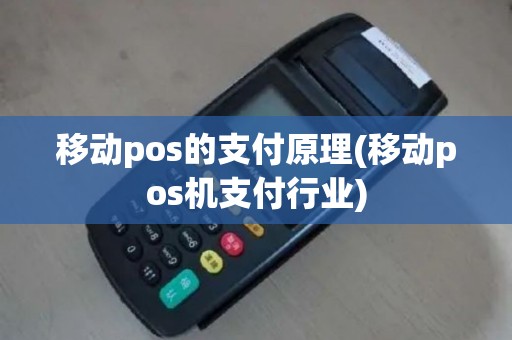 移动pos的支付原理(移动pos机支付行业)