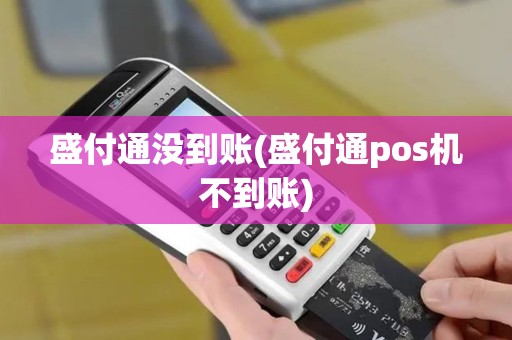 盛付通没到账(盛付通pos机不到账)