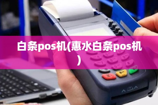 白条pos机(惠水白条pos机)